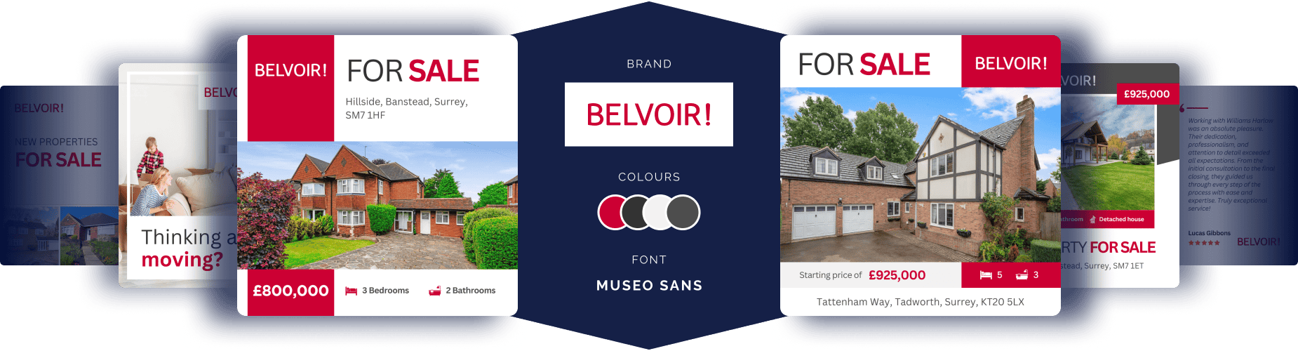 Belvoir branded templates